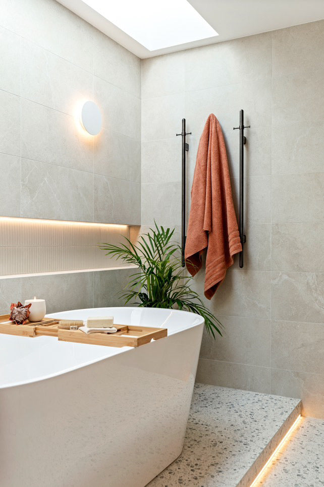 Meir Heated Vertical Towel Rail