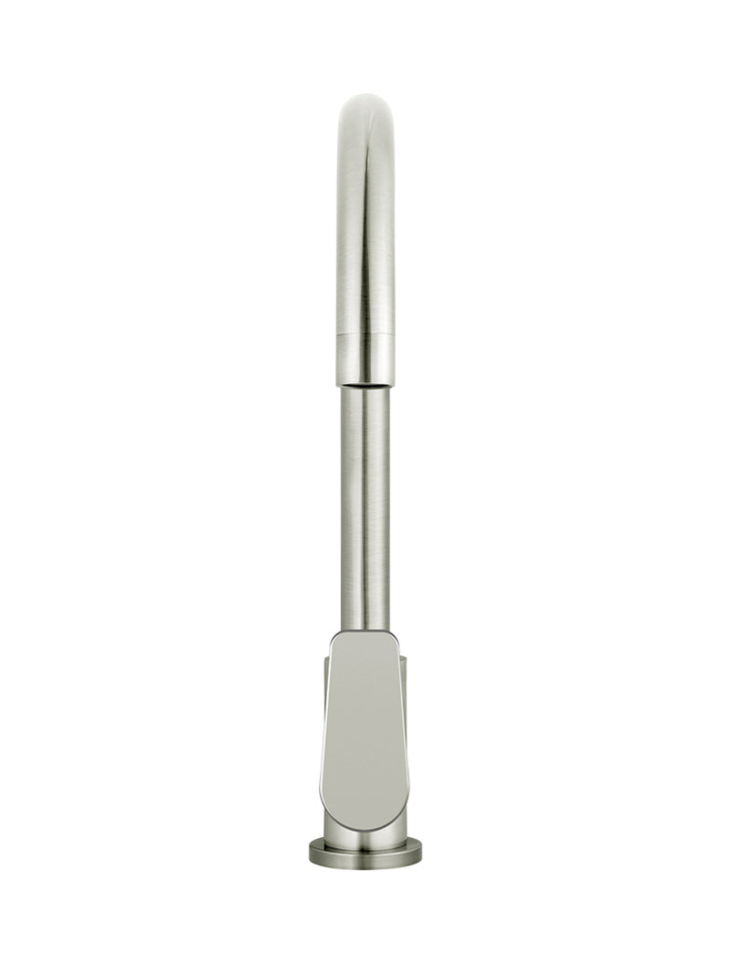 Meir Round Paddle Gooseneck Kitchen Mixer Tap