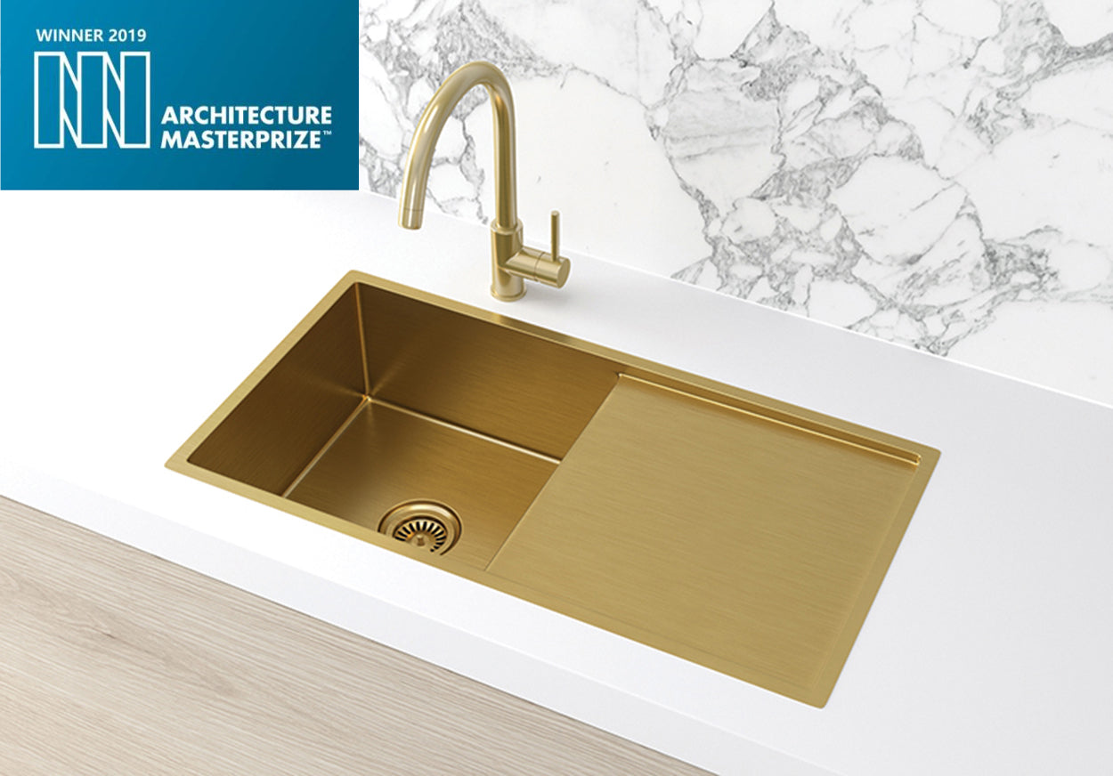 Meir Kitchen Sink Single Bowl & Drainboard 840 x 440