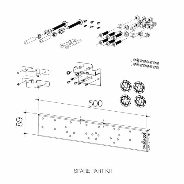 Caroma CAMFIS Inwall frame - Wall Mounted Medical Basin and Wall Tapware Spares Kit