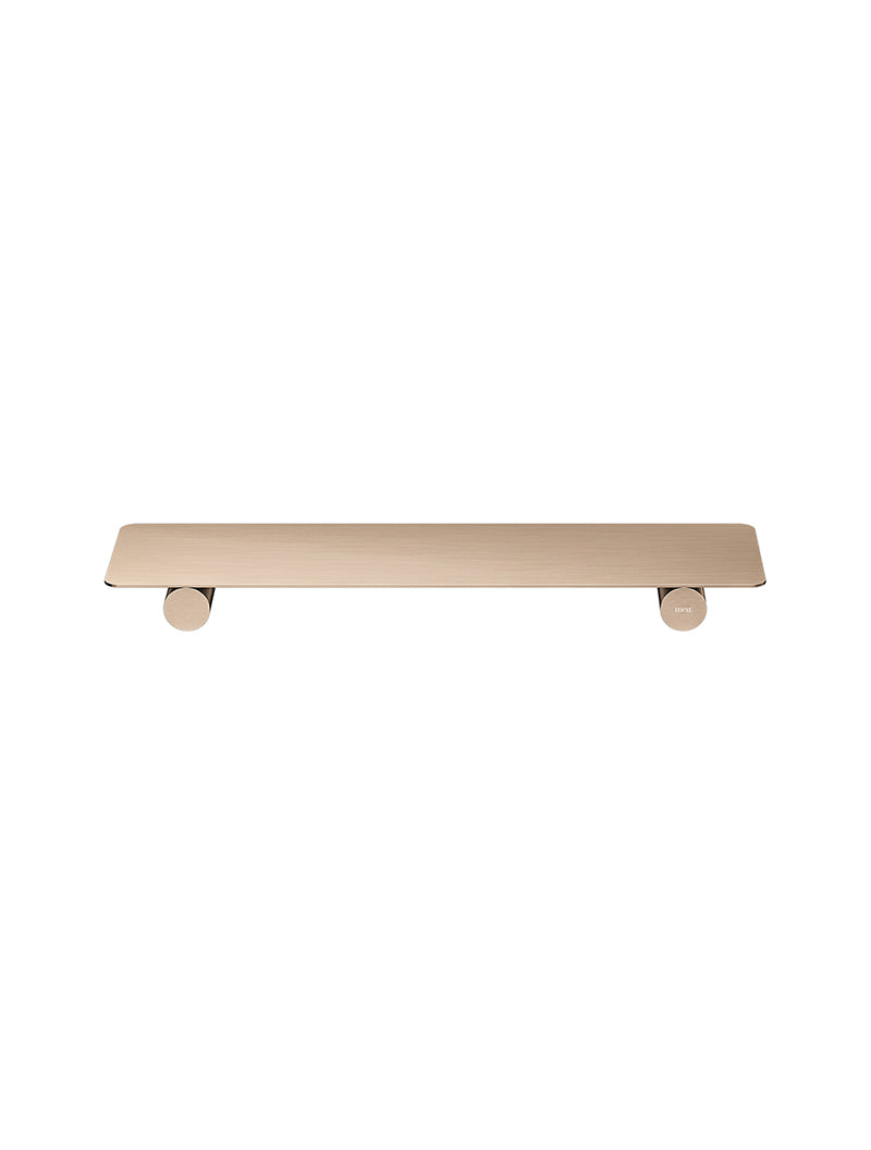 Meir Curvae Shower Shelf 400mm - Champagne