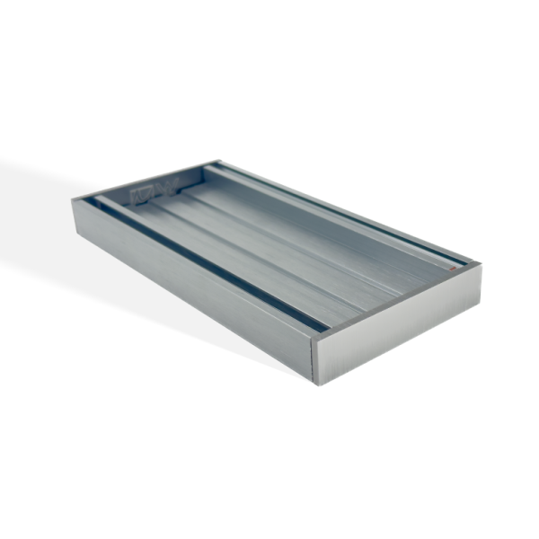 Muses Aluminium Slimline Tile Insert Brushed Gunmetal 300 * 100 * 26mm