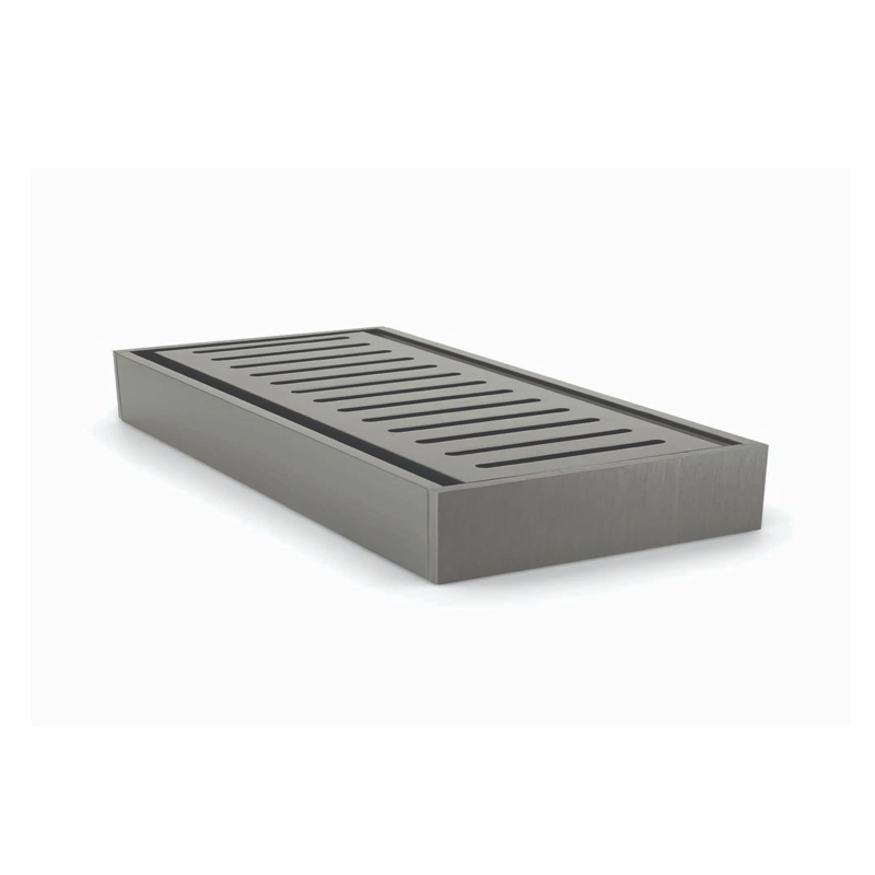 Muses Aluminium Gunmetal Ezy Flow Floor Grate 300 * 100 * 26mm