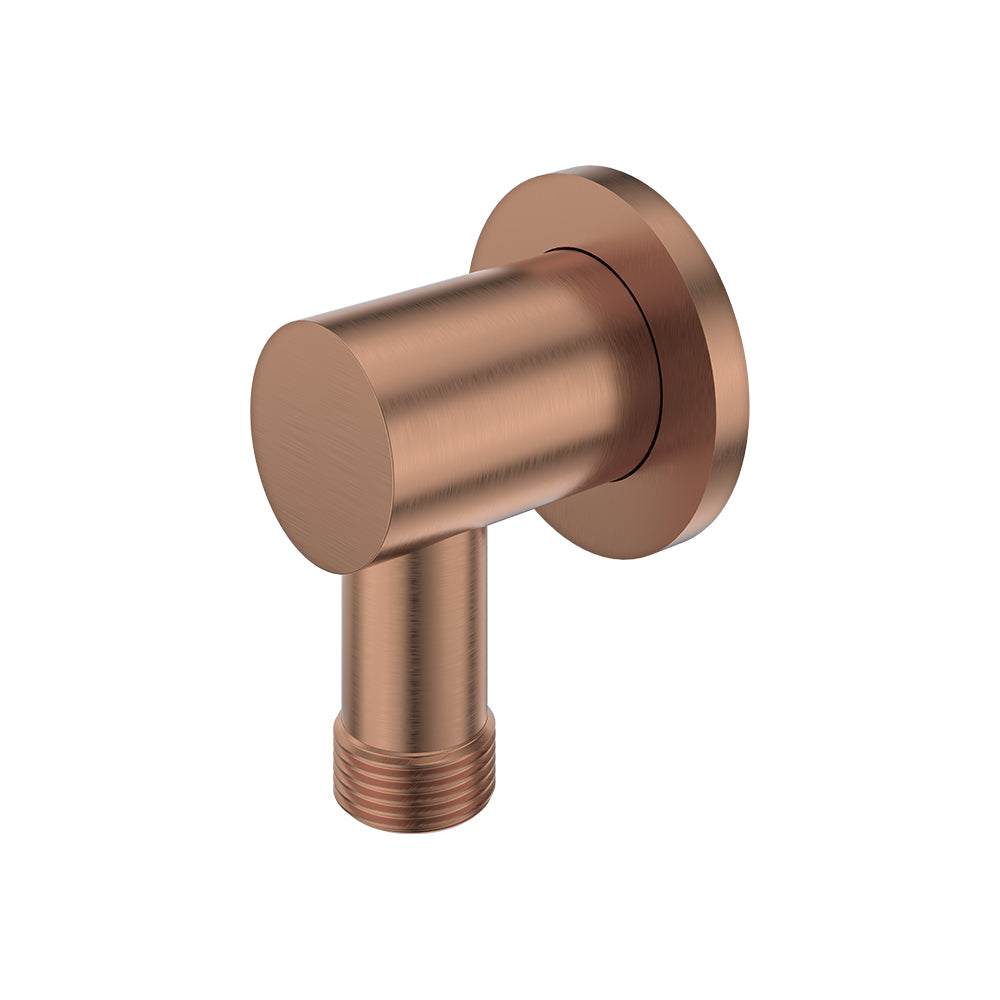 Fienza Shower Inlet Elbow with Dual Check Valve - Brushed Copper