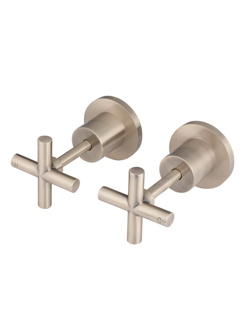 Meir Cross Handle Jumper Valve Wall Top Assemblies