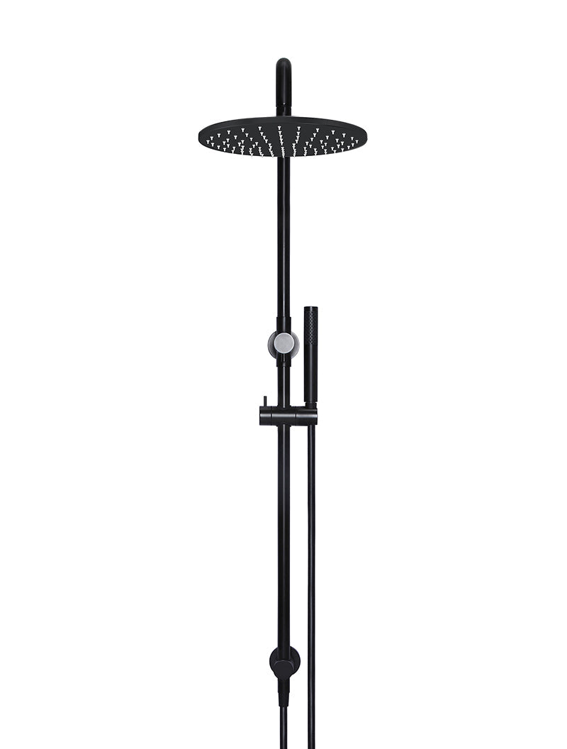 Meir Round Combination Shower Rail 300mm Rose, Single Function Hand Shower