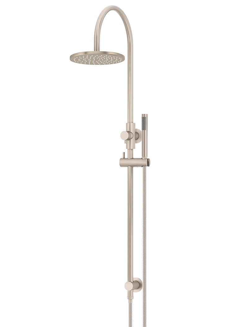 Meir 200mm Round Overhead Shower Set, Single Function Hand Shower
