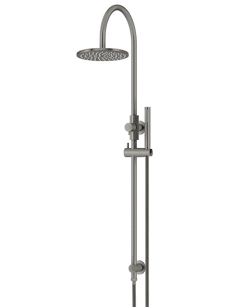 Meir 200mm Round Overhead Shower Set, Single Function Hand Shower