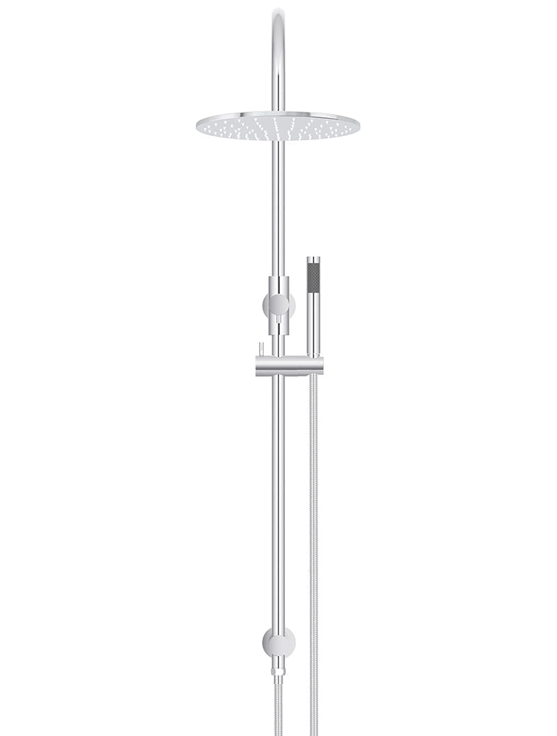 Meir 300mm Round Overhead Shower Set, Single Function Hand Shower