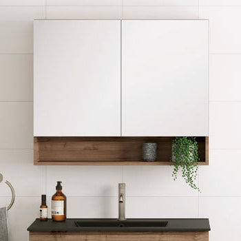 Fienza Aluca Display Shelf Mirror Cabinet