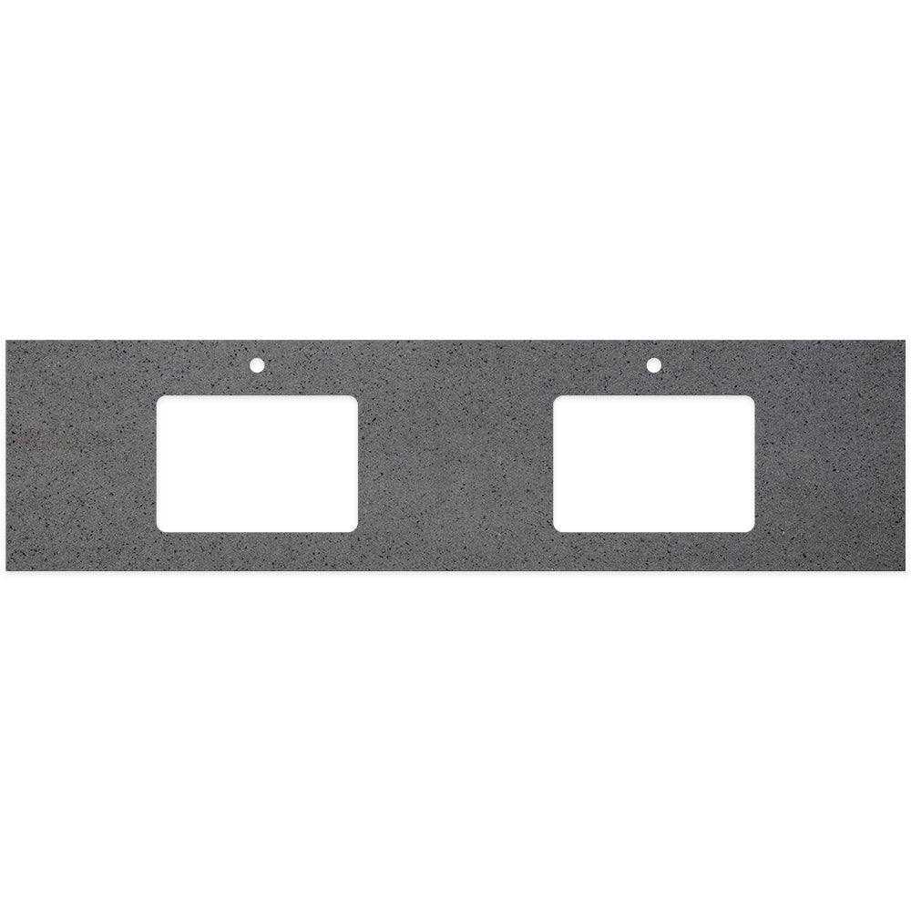 Fienza Moonscape Solid Surface Vanity Top 1800mm - Double Basin / 2 Tap Holes