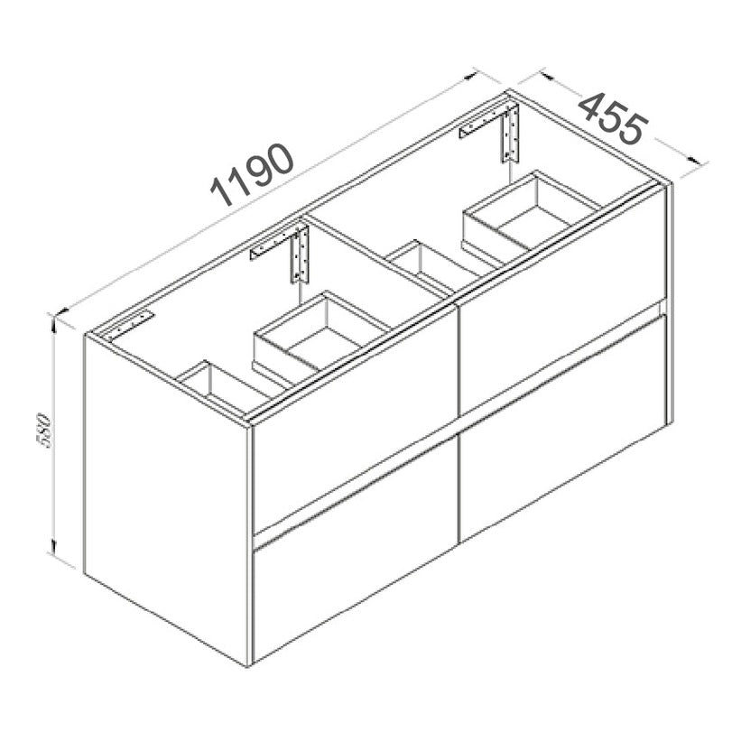 COMPLETE BATHROOM PACKAGE - EXON RANGE BRUSHED NICKEL WITH NUTRO VANITY