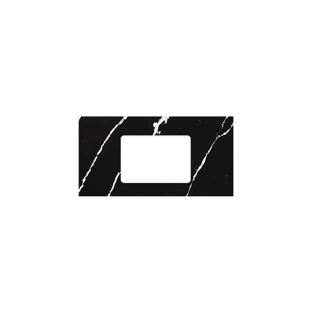 Fienza - Silica Free Stone Top, Rectangular Full Depth - Single Undermount