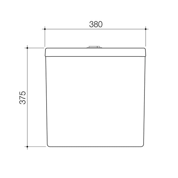 Stylus Origin Back to Wall Close Coupled Cistern