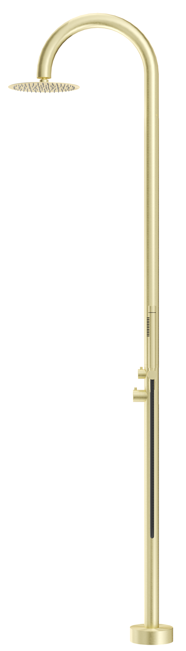 Bella Vista Mica Gooseneck Freestanding Outdoor Shower