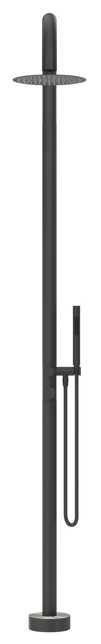 Bella Vista Mica Gooseneck Freestanding Outdoor Shower