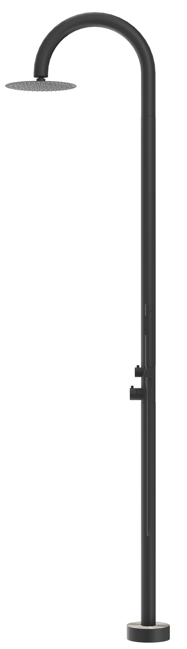 Bella Vista Mica Gooseneck Freestanding Outdoor Shower