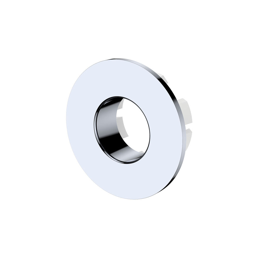 Round Overflow Ring with Larger Fixing - Chrome