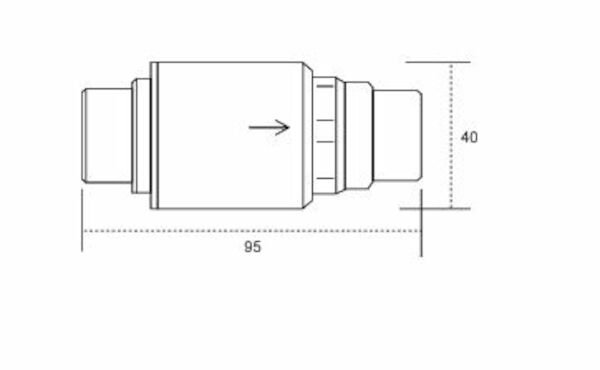 NEFA Pressure Limiting Valve 20mm Male Taper - 500kPa - Lead Free