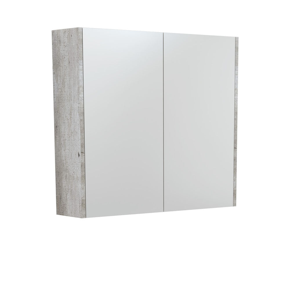 Mirror Cabinet with Side Panels, 750mm, Industrial