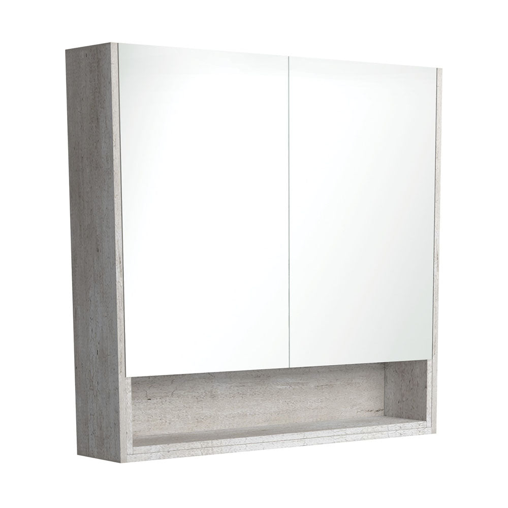 Mirror Cabinet with Display Shelf, 900mm, Industrial