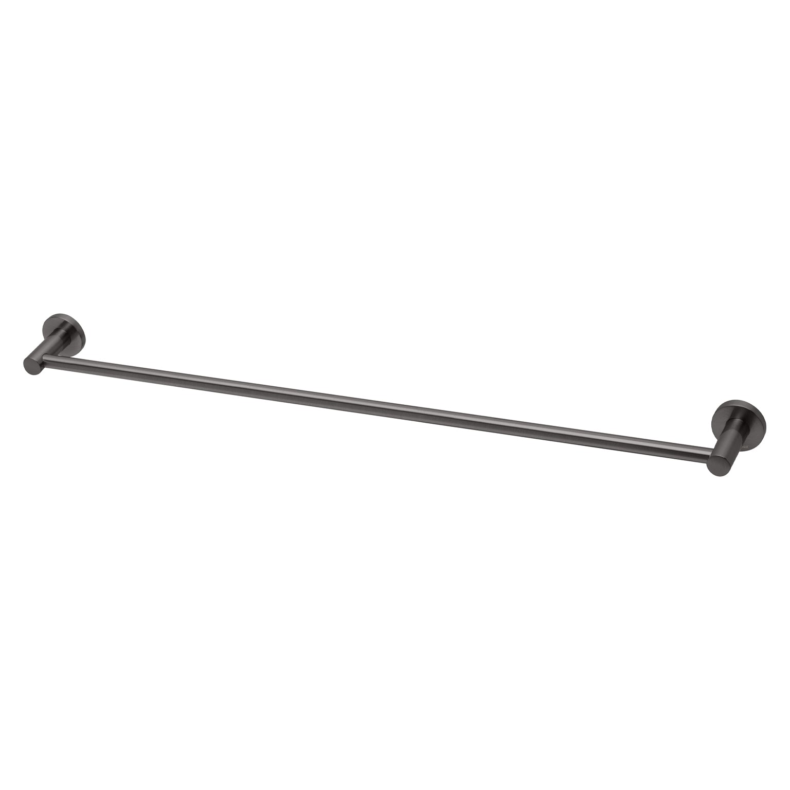 Phoenix Radii Single Towel Rail 800mm Round Plate