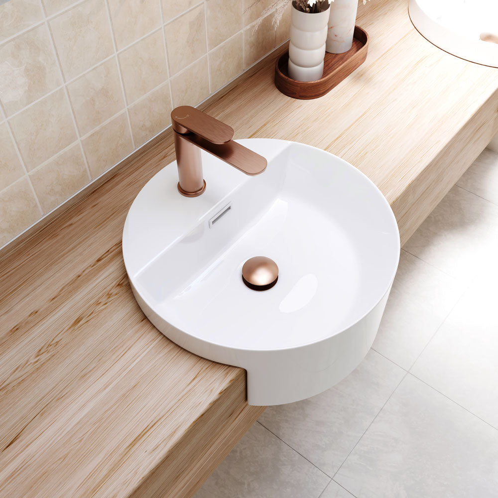 Fienza Reba Semi-Recessed Basin With Tap Hole