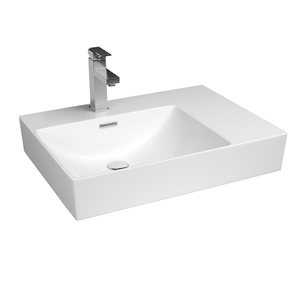 Fienza Tono Care Wall Basin, Left Bowl