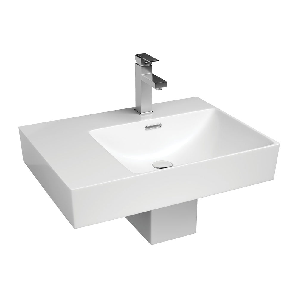Fienza Tono Care Wall Basin with Integral Shroud, Right Bowl