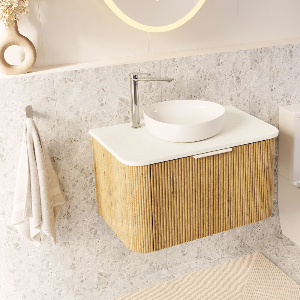Fienza - Silica Free Stone Top, Curved Full Depth