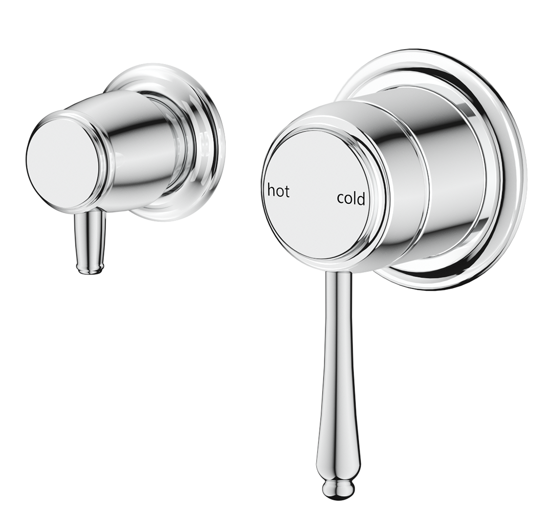 Bella Vista Mica Heritage Shower Mixer Diverter - Sideways - Trim Kit Only - Chrome