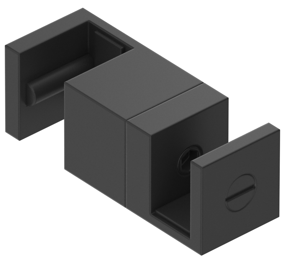 Bella Vista Shower Screen Sliding Floor Bracket - Black