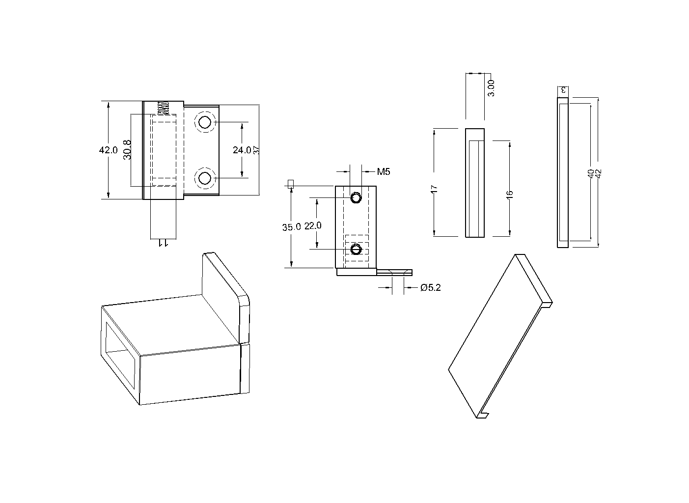 Bella Vista Shower Screen Sliding L-Wall Bracket