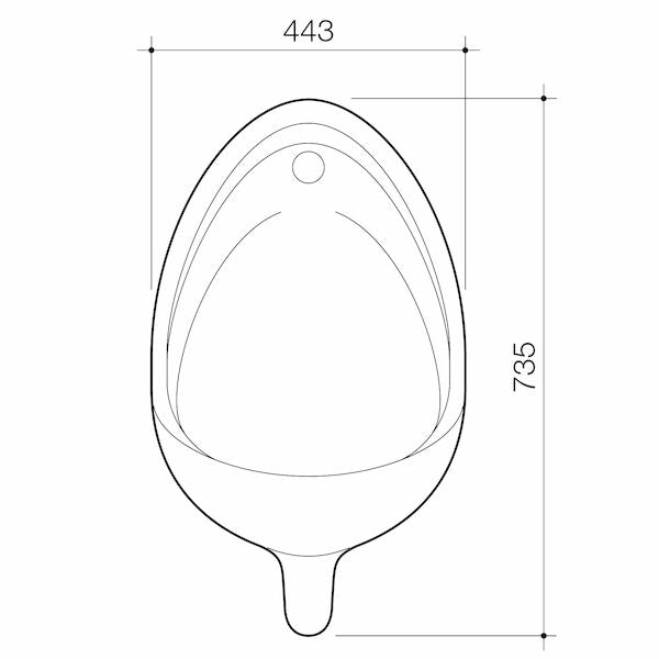 Caroma Torres Back Inlet Urinal
