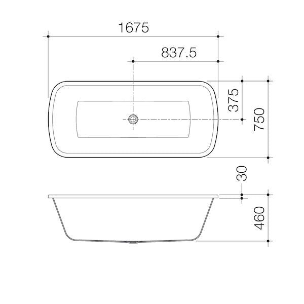 Caroma Urbane® 1675 Island Bath