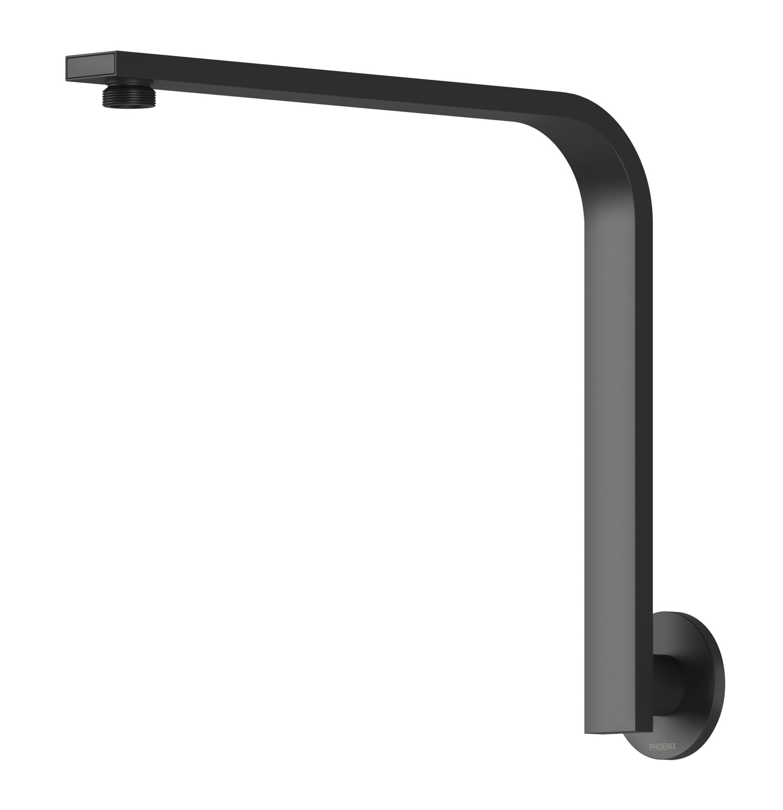 Phoenix Vivid Slimline High-Rise Shower Arm Round Plate