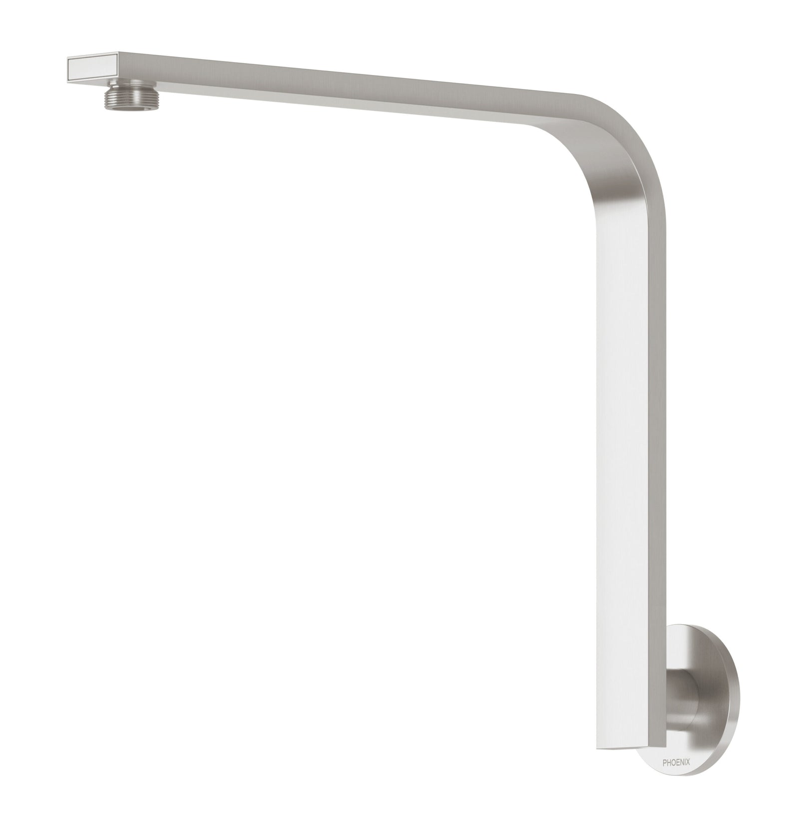 Phoenix Vivid Slimline High-Rise Shower Arm Round Plate