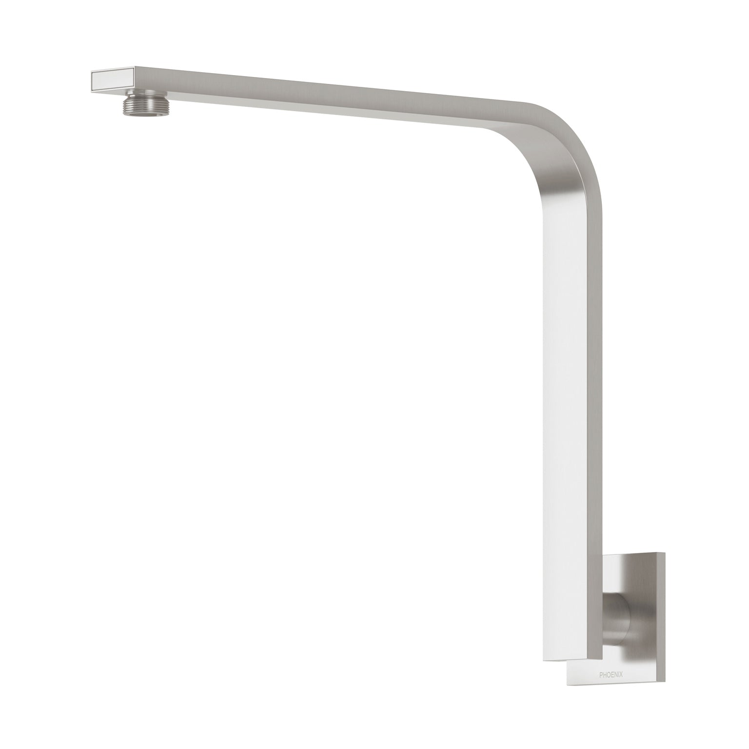 Phoenix Vivid Slimline High-Rise Shower Arm Square Plate