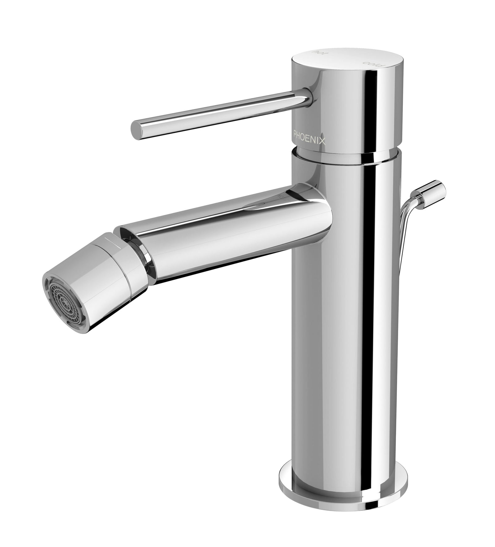 Phoenix Vivid Slimline Bidet Mixer with Pop-Up Waste