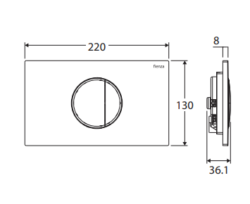 Halo Round Button Flush Plate (For Viega Cisterns)