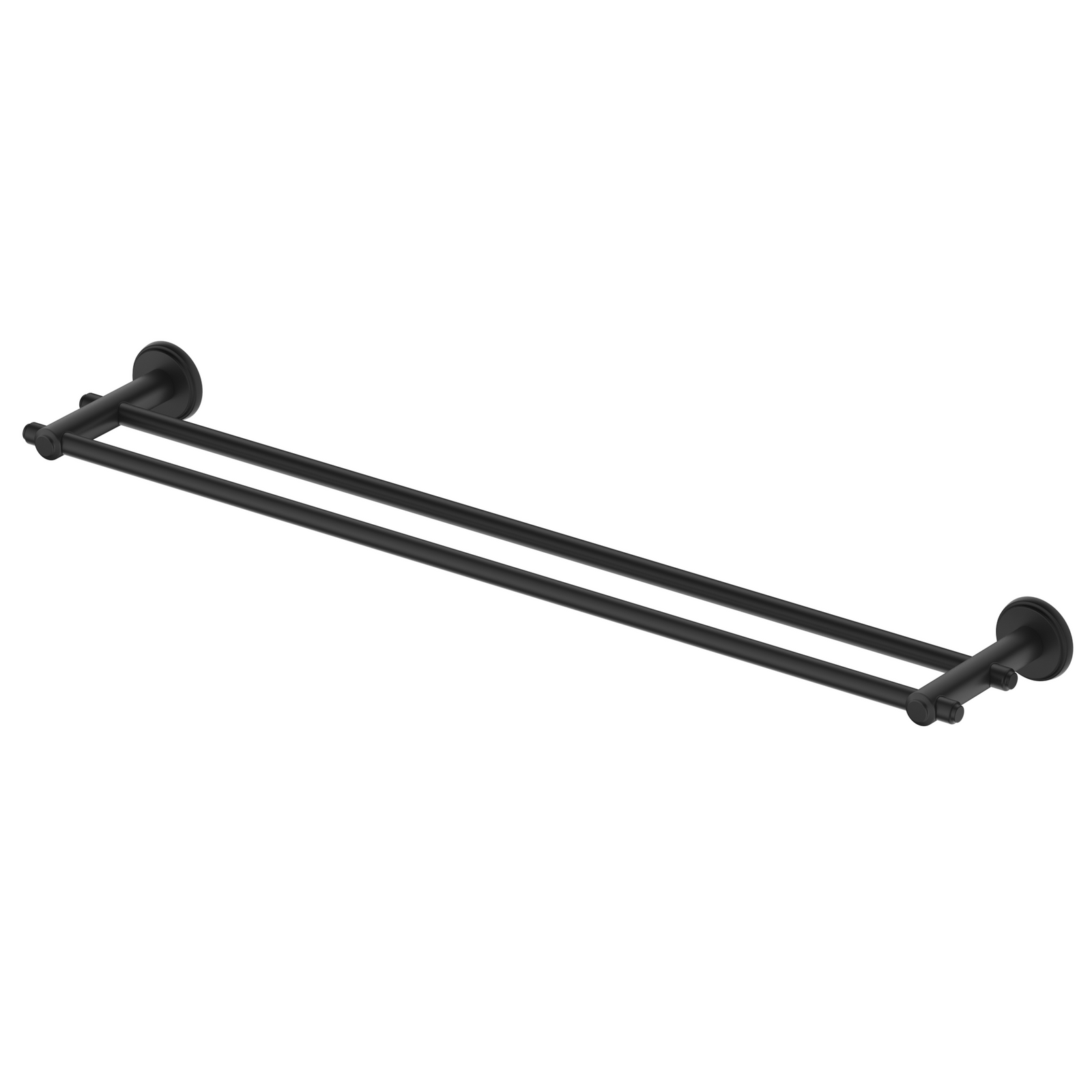 Bella Vista Mica Heritage Double Towel Rail 600/800 MM - Black