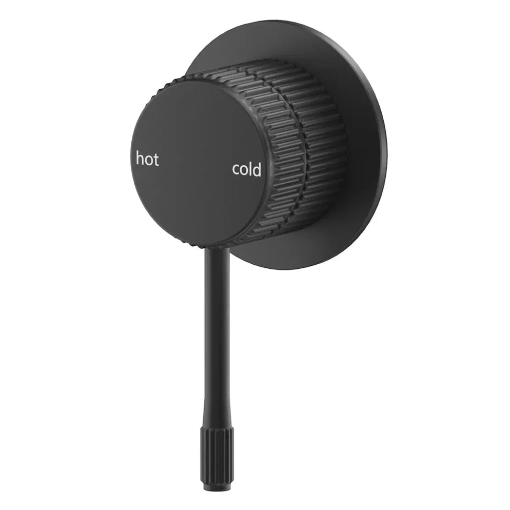 Bella Vista Mica Fluted Shower Mixer - Black