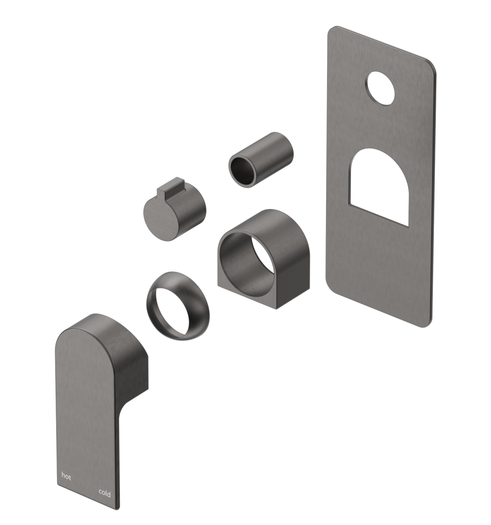 Bella Vista Beki Shower Mixer - Square Plate - TRIM KIT ONLY