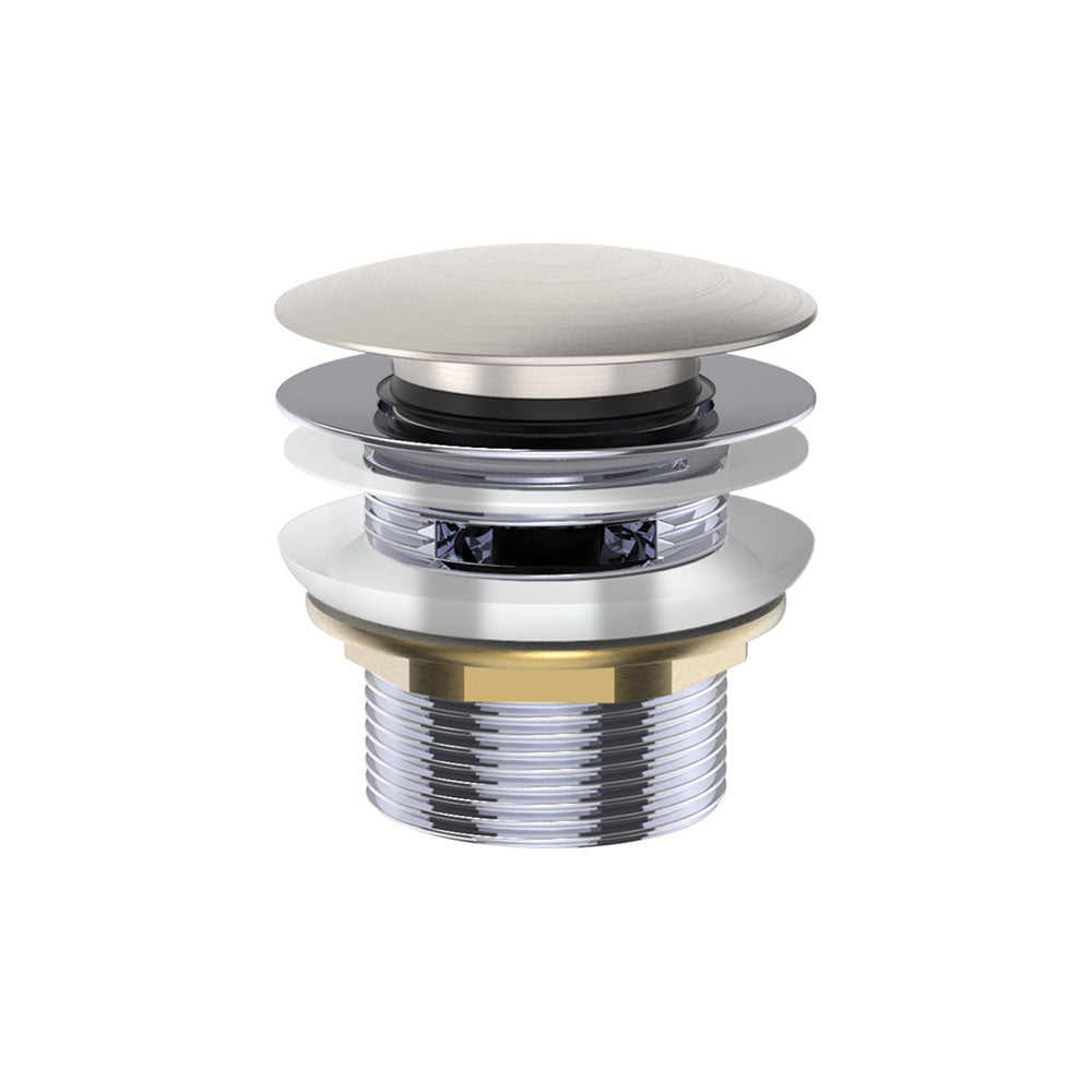 Universal Bath Waste with Overflow - Brushed Nickel