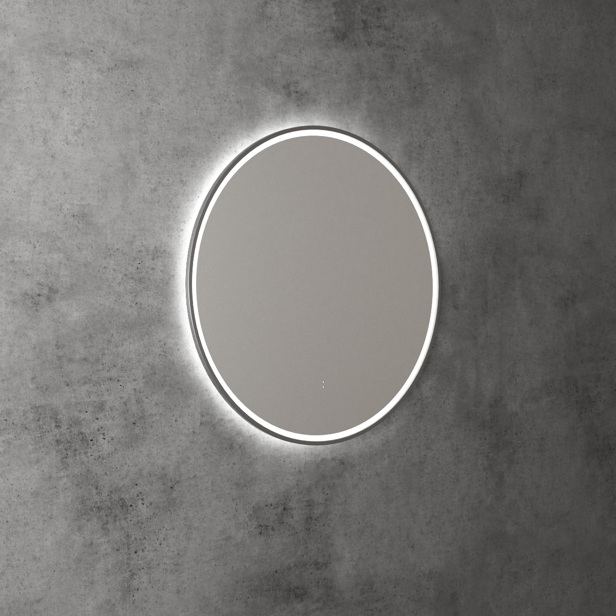 Aulic Windsor Round LED Mirror 700mm Gun Metal
