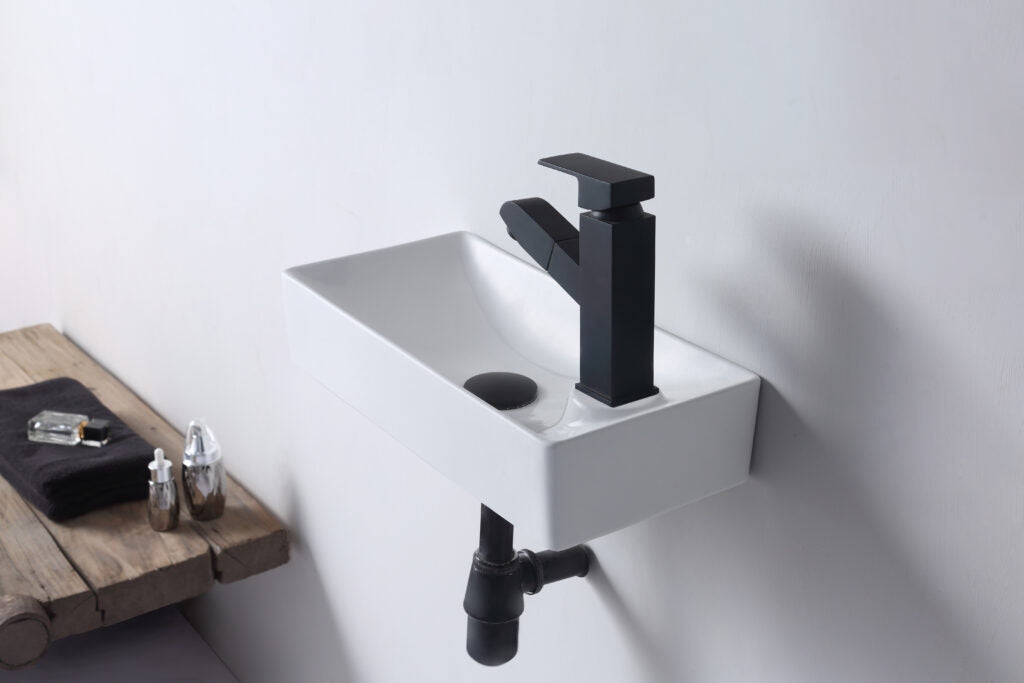 Aulic Tyrrell Wall Hung Basin Gloss White