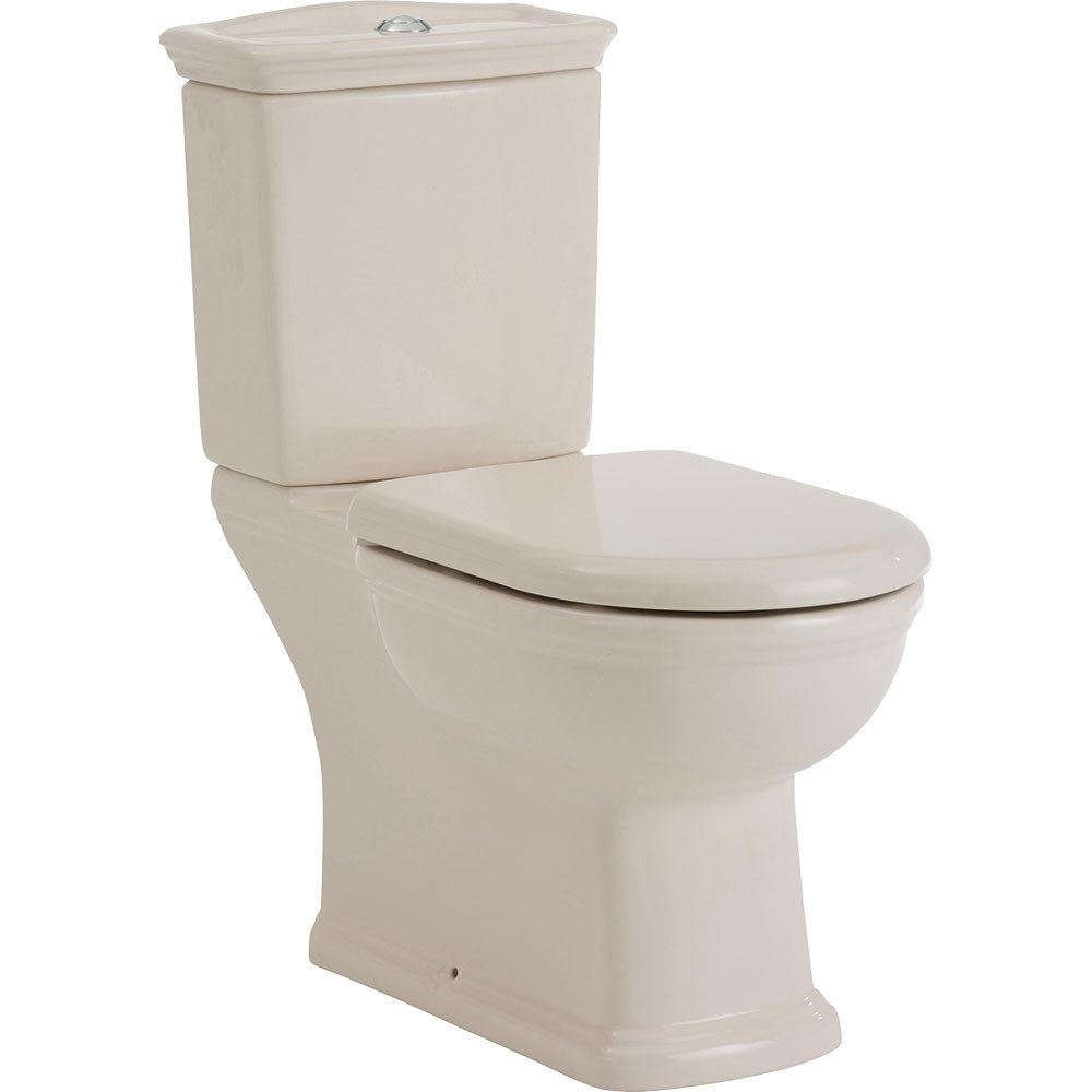 Fienza RAK Washington Ivory Close-Coupled Toilet Suite, Ivory with S-Trap 240