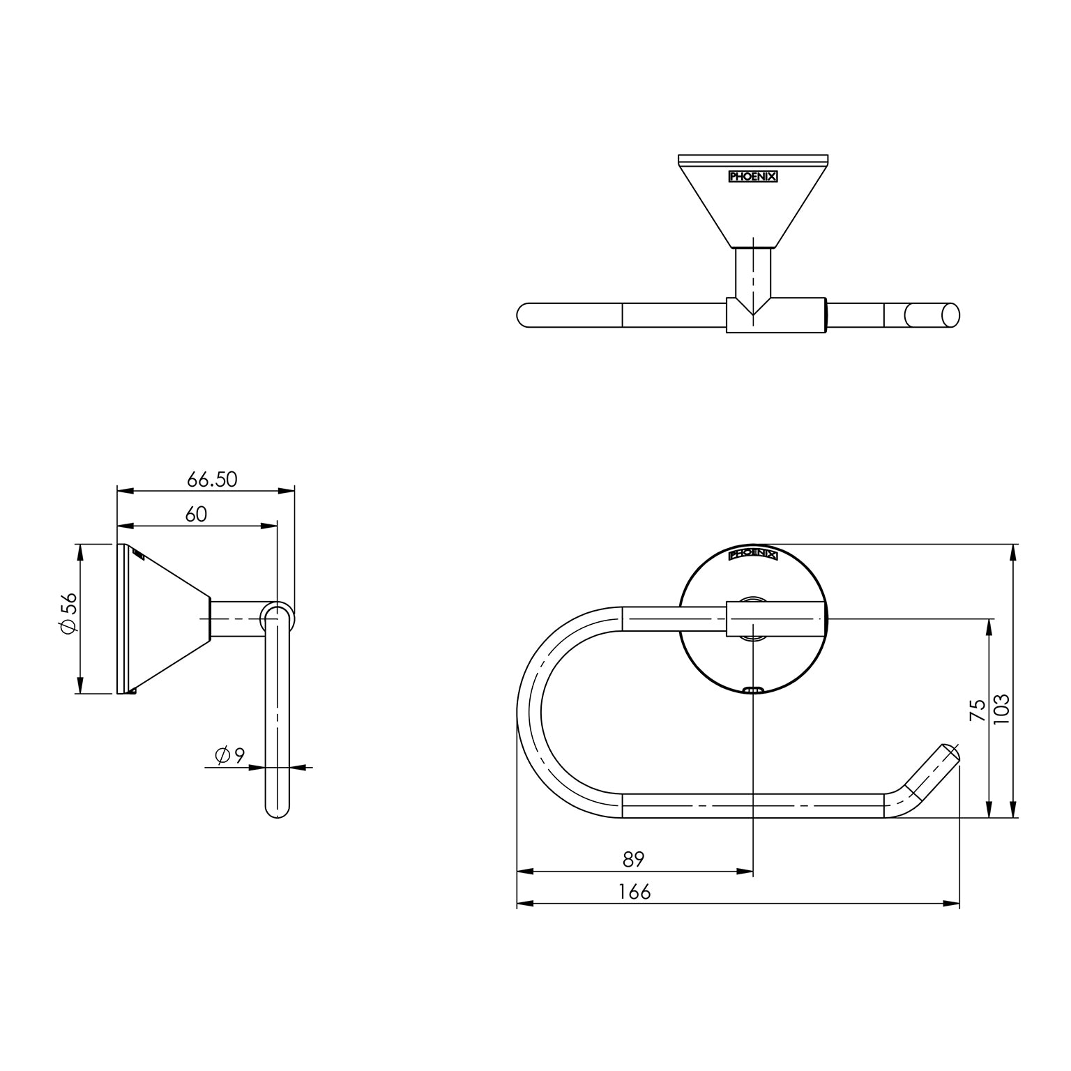 Phoenix Ivy Toilet Roll Holder