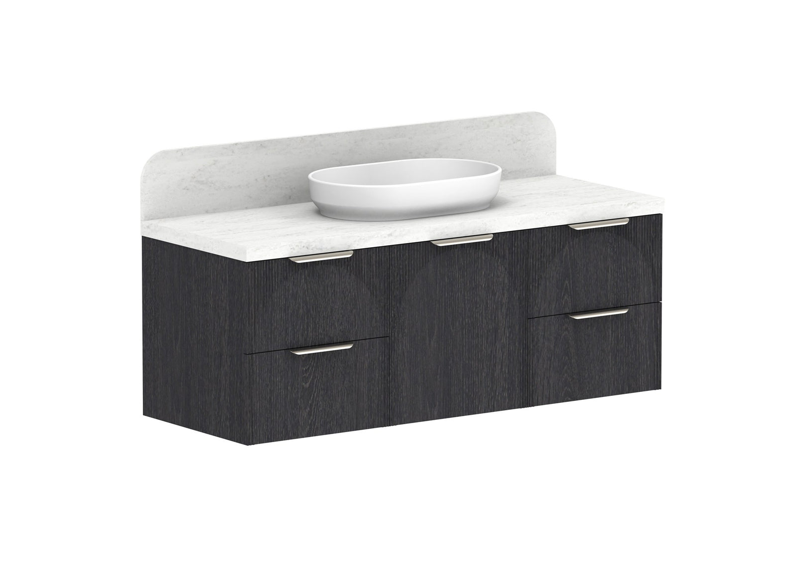 ADP Archie Door & Drawer Wall Hung Vanity 1350mm in Estella Oak
