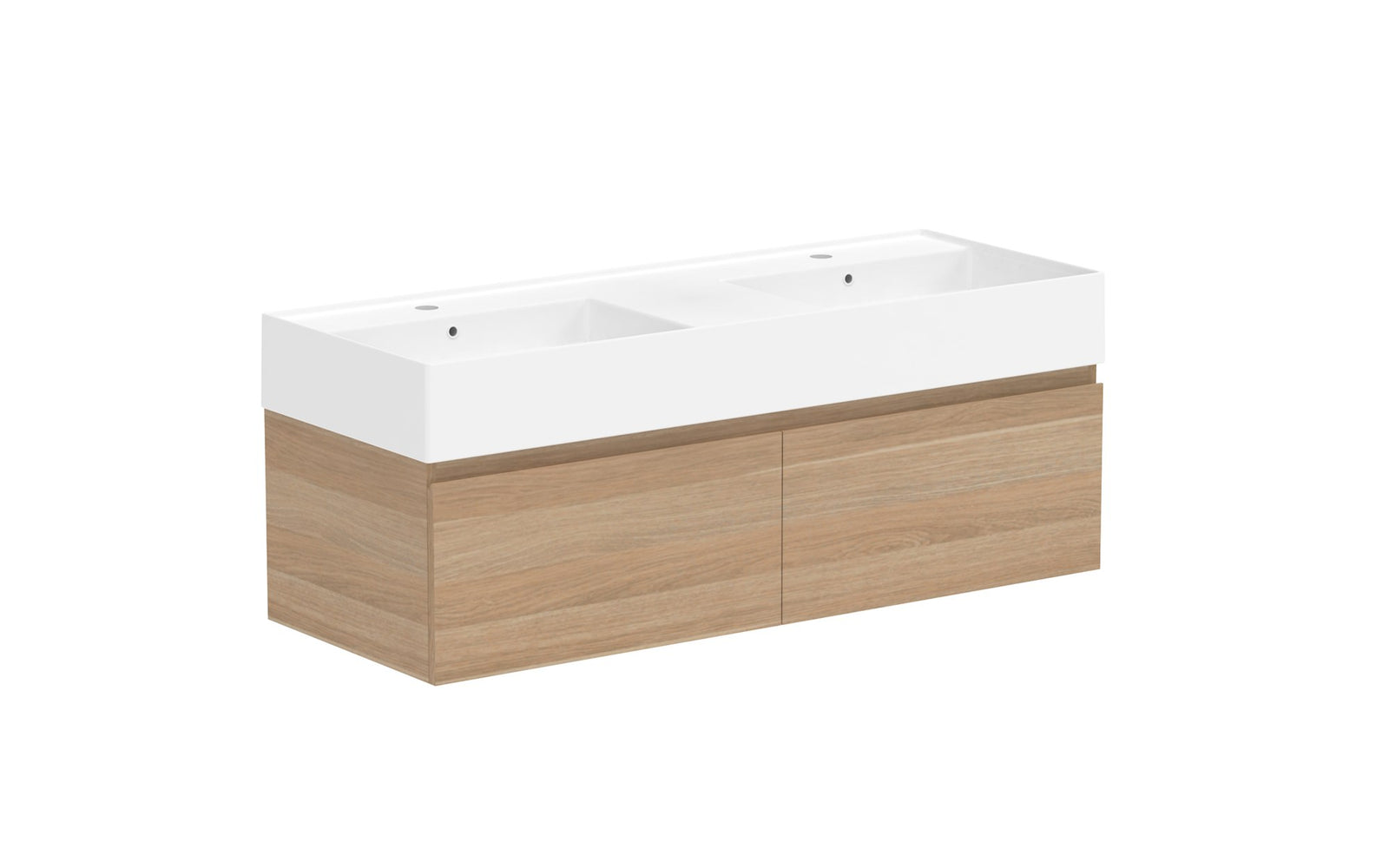 ADP Capri Wall Hung Vanity 1200mm double bowl